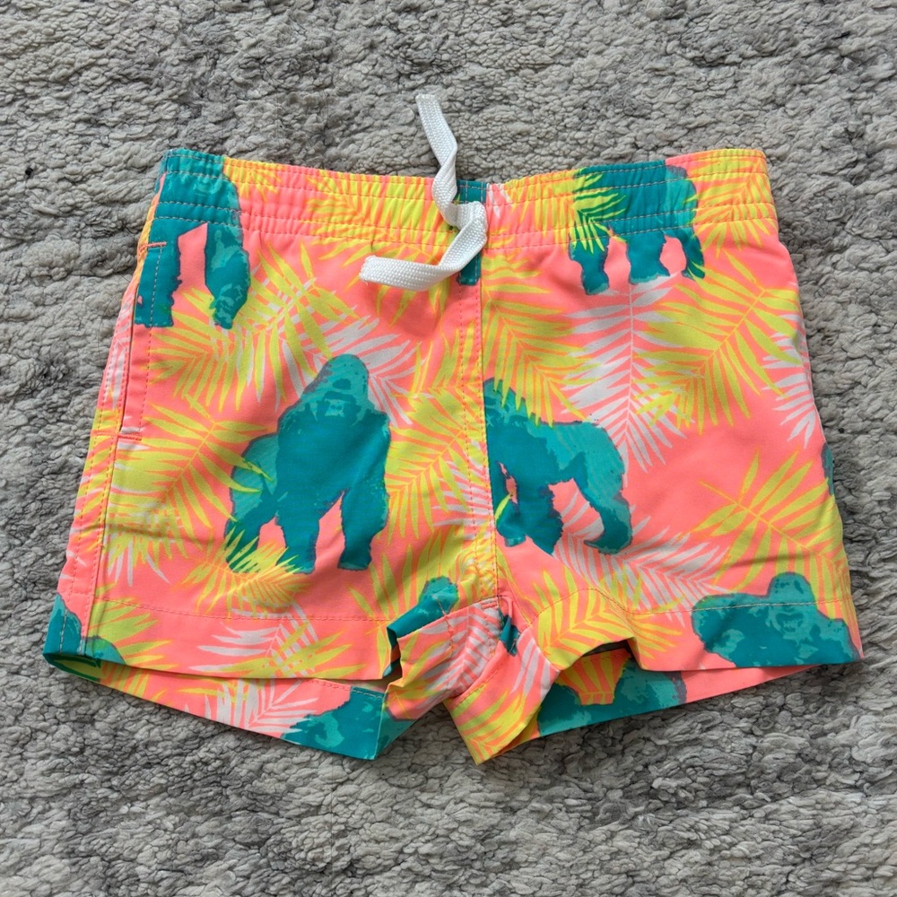 Chubbies Kids Neon Tropical Print Summer Swimming Trunks Baby Swimwear 12M- 18M